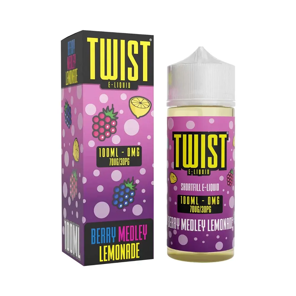 twist shortfill berry medley lemonade 100ml shortfill