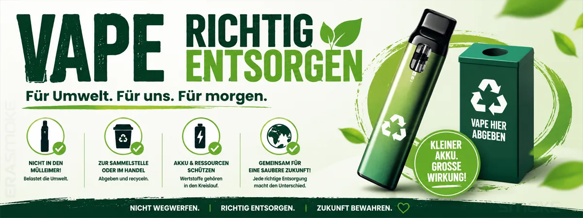 Vapes richtig Entsorgen