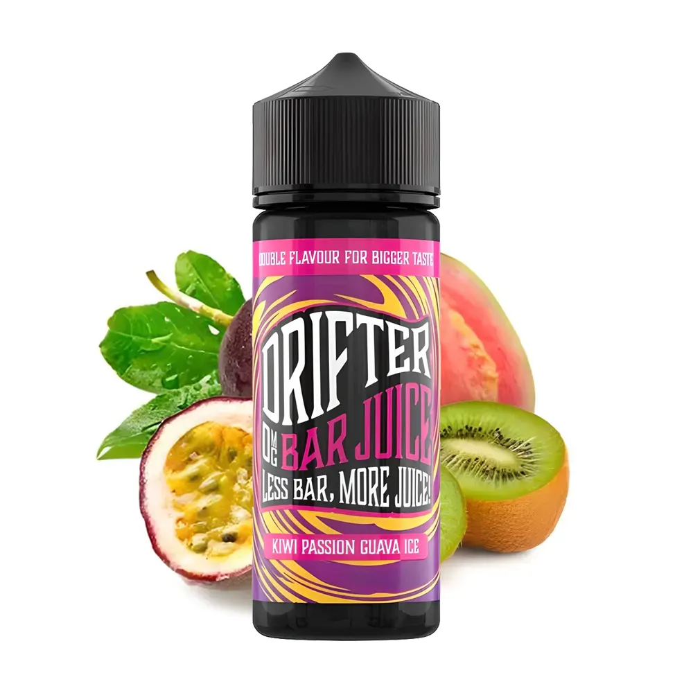 drifter bar juice kiwi passion guava ice 100ml shortfill