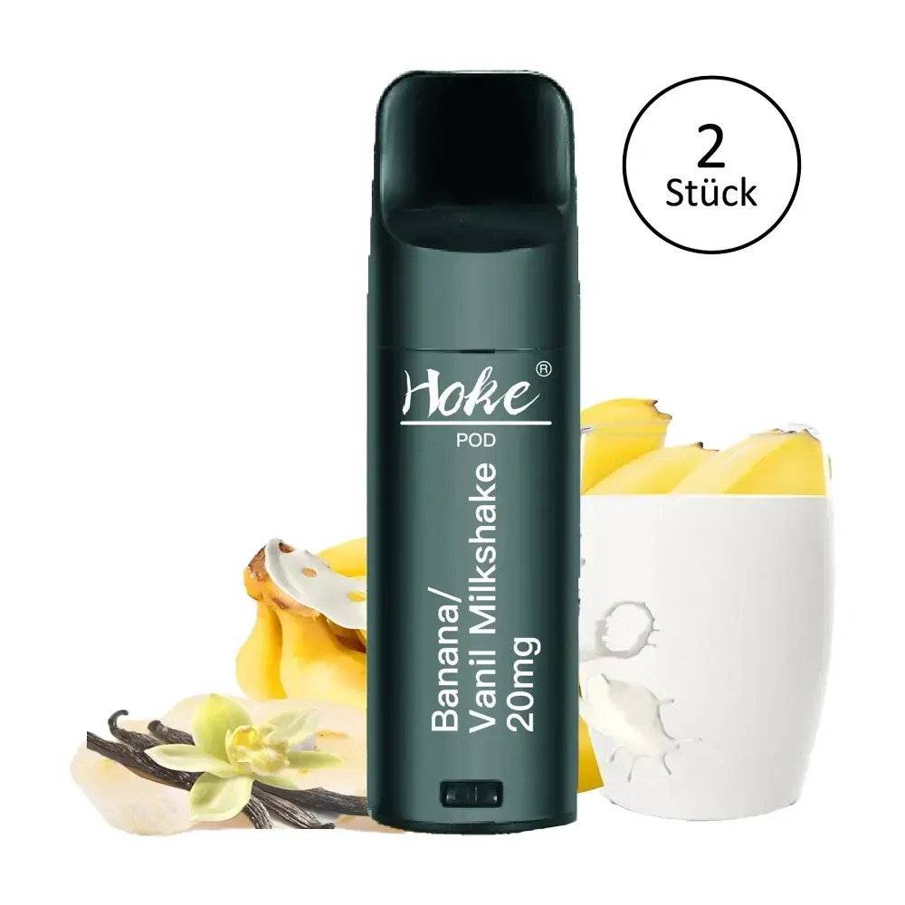 Hoke Pod Kartusche | Banana Vanil Milkshake | 2 Stück