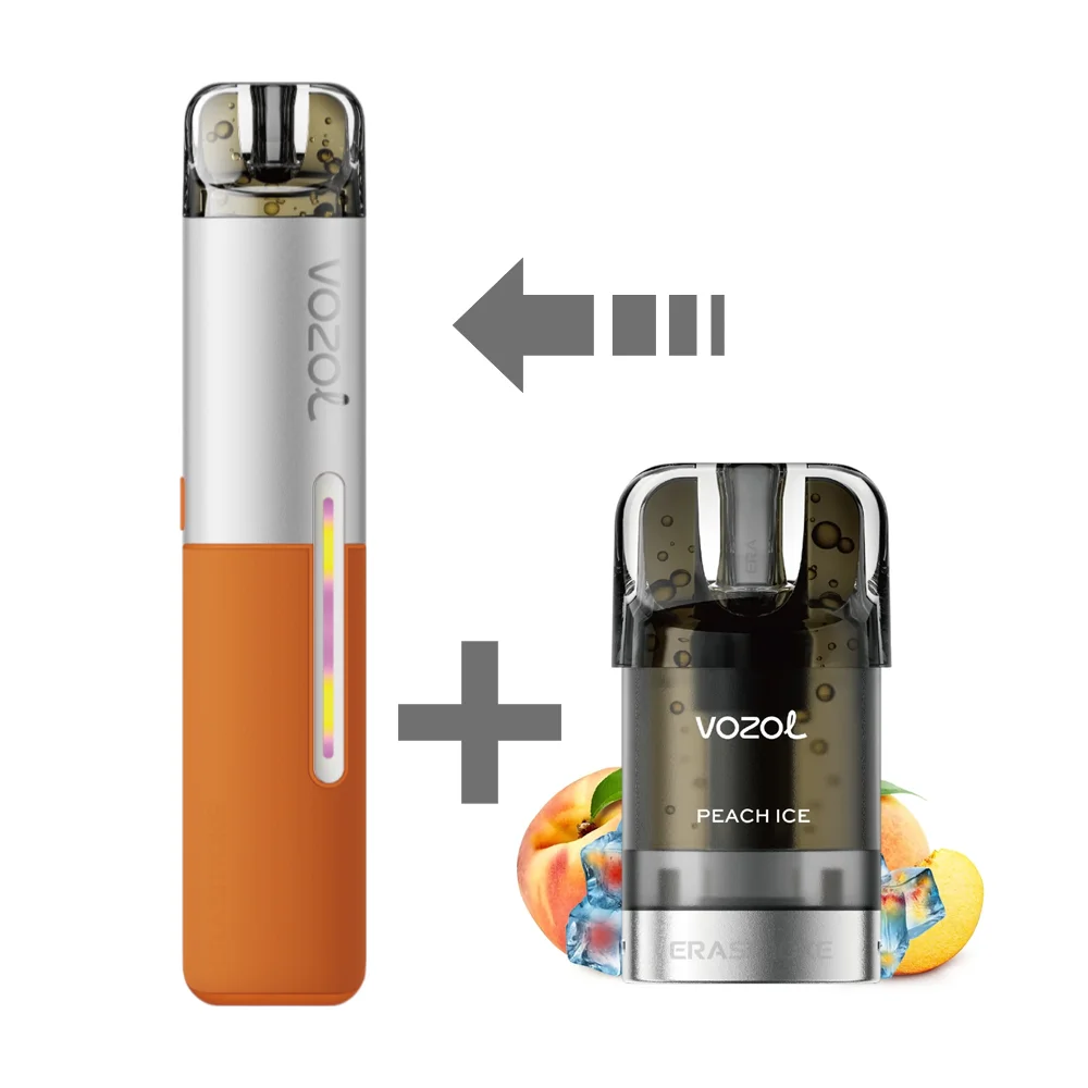 vozol sleek kit peach ice
