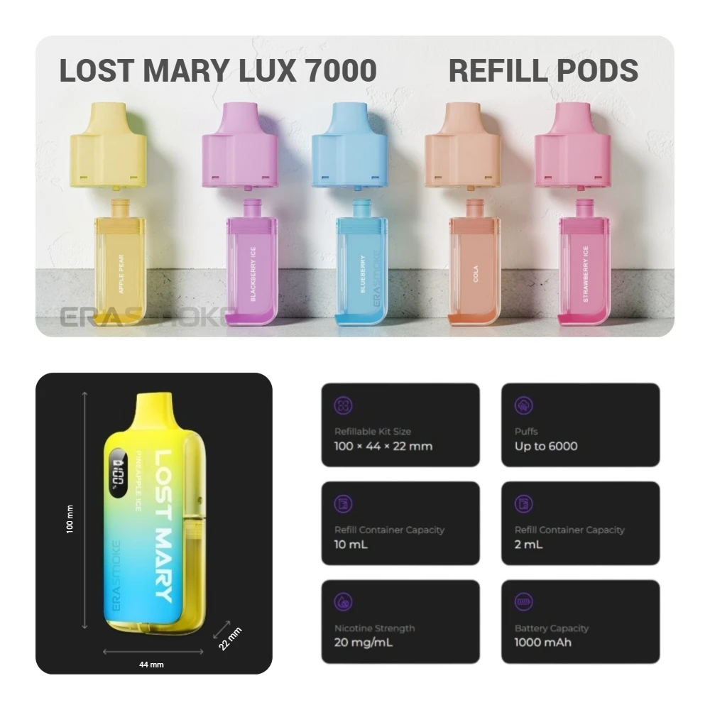 lost mary lux 7000 pods