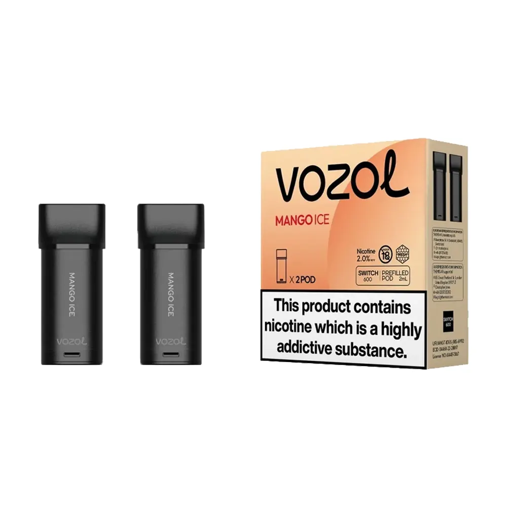 Vozol Switch 600 Mango Ice Pod Verpackung