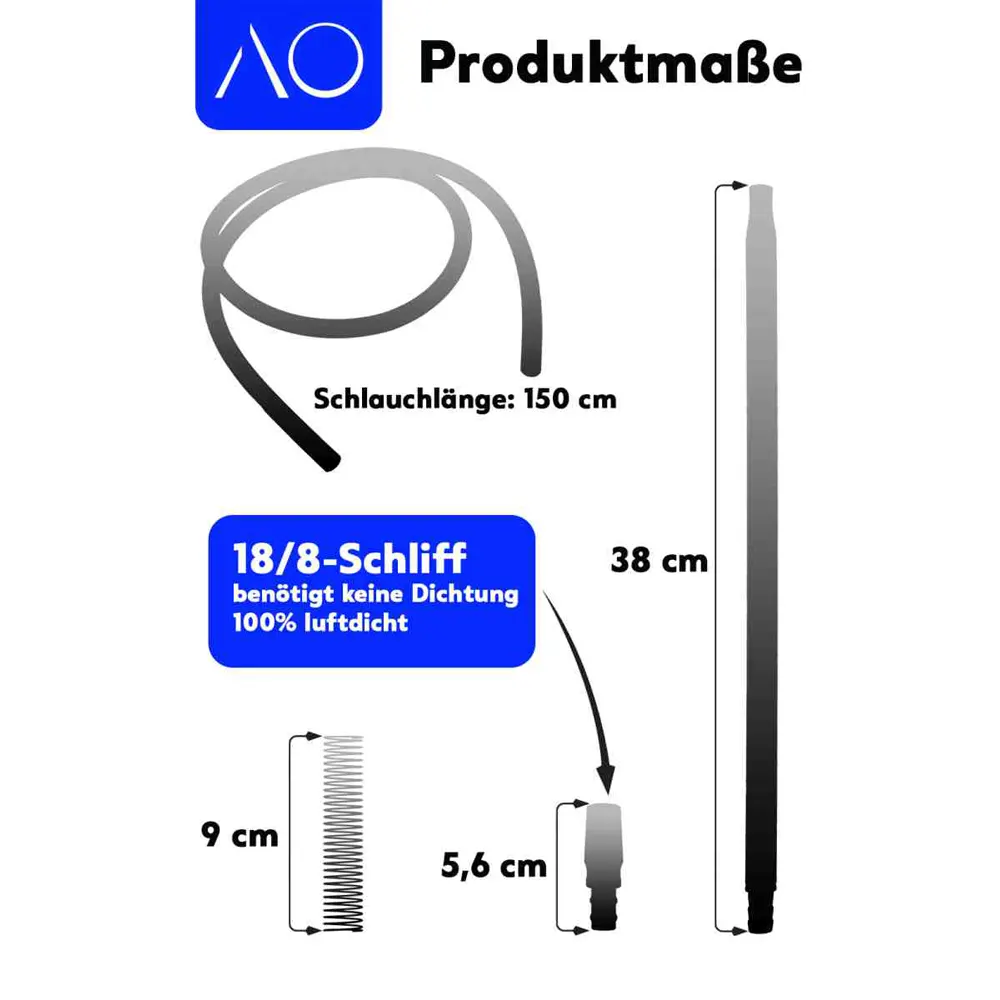 AO Hookah | Carbon Mundstück ONO | Silver 3