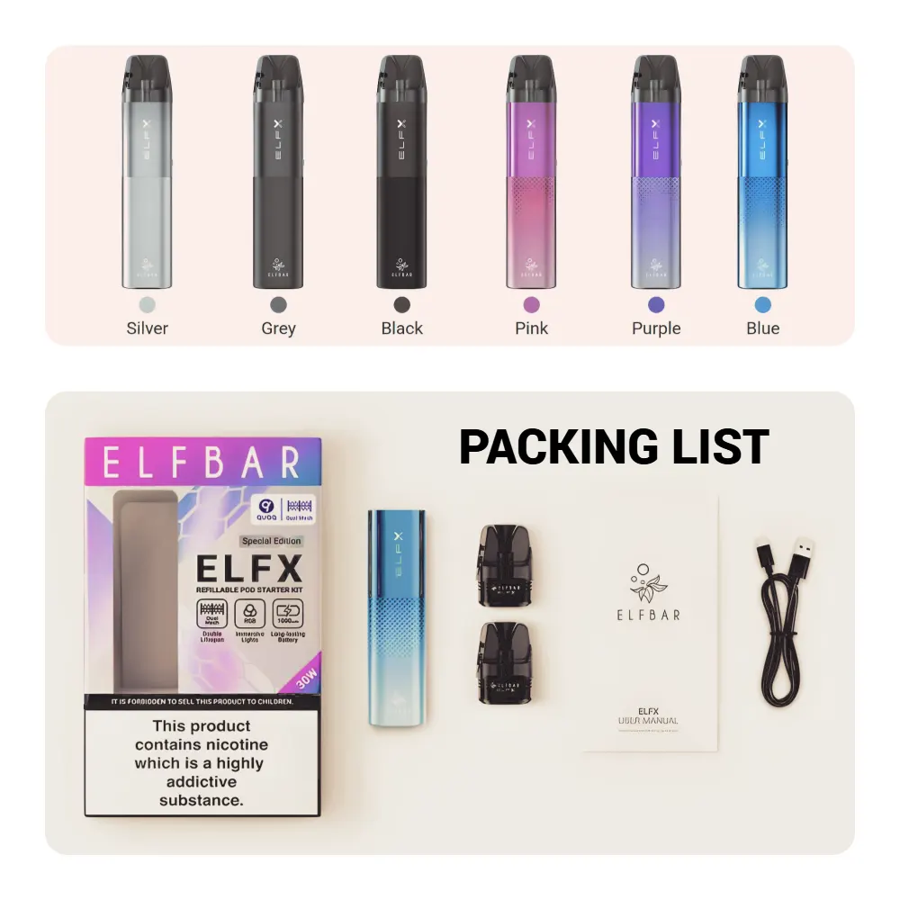 Elfbar Elfx Special Edition Lieferumfang