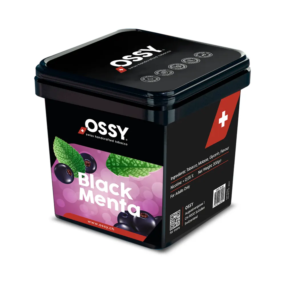 Ossy Smoke Black Menta Tabak 200g
