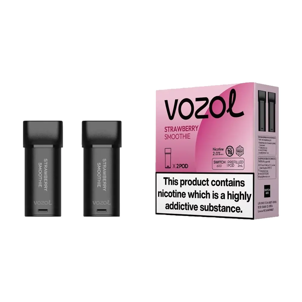 Vozol Switch 600 Strawberry Smoothie Pod Verpackung