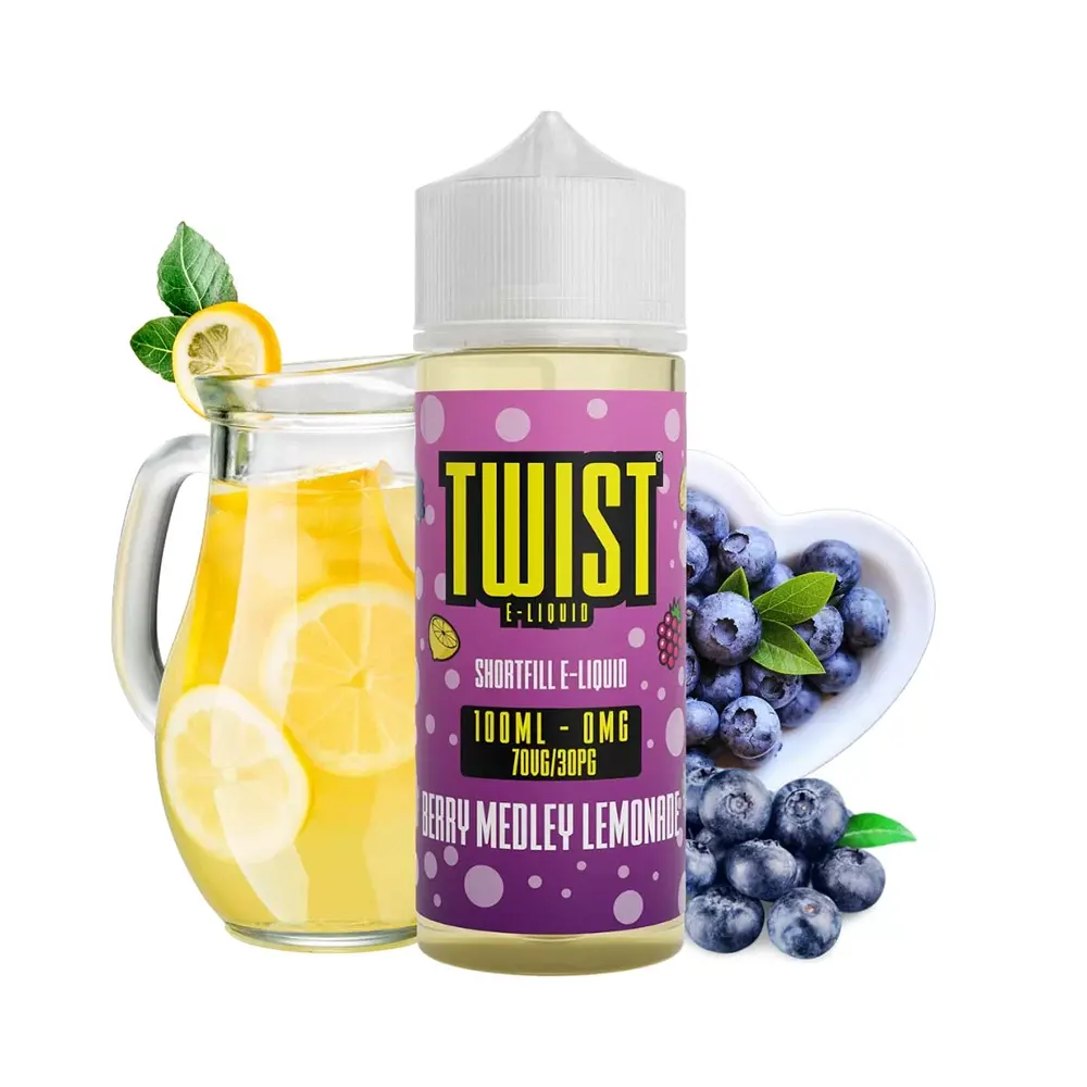 twist shortfill berry medley lemonade 100ml