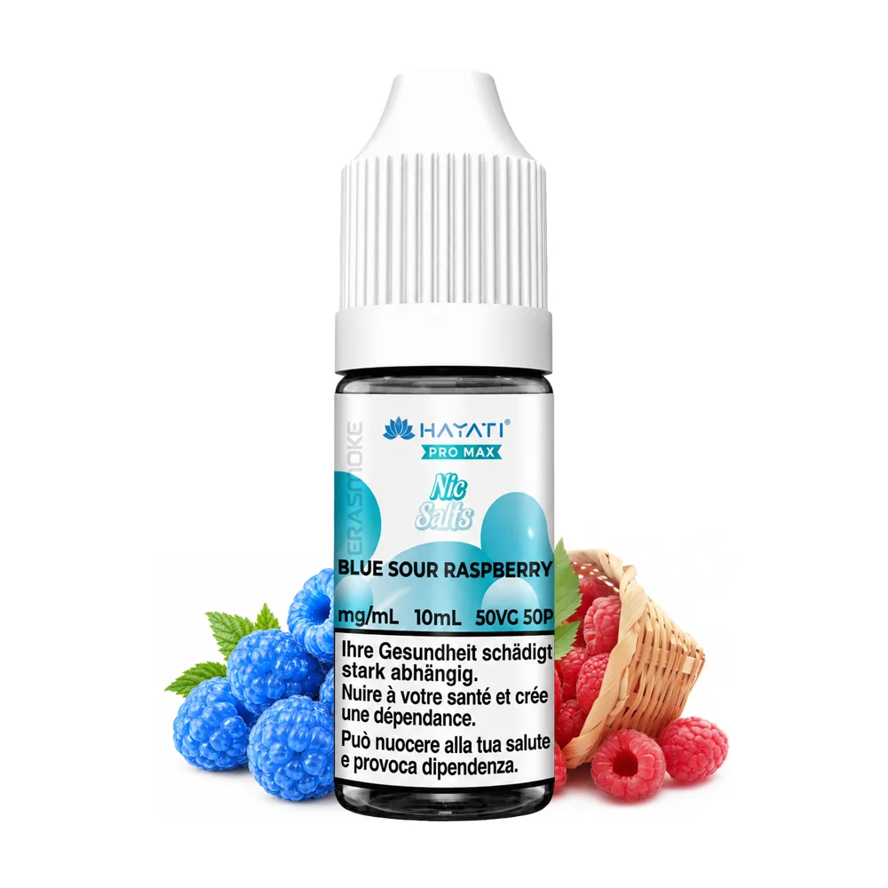 hayati nic salt liquid blue sour raspberry