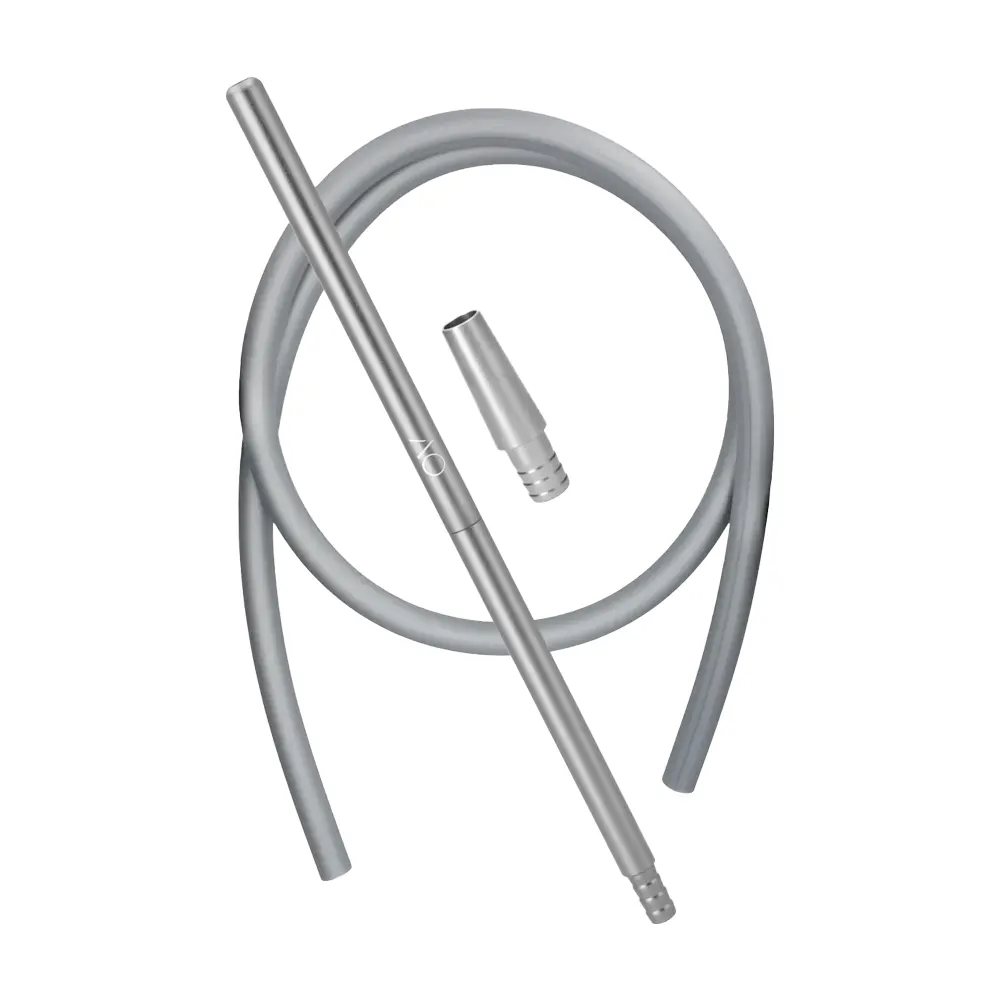 AO Hookah Alu Liner XL Schlauchset - Silver 2