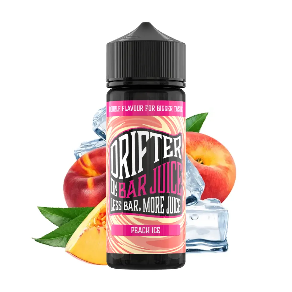 drifter bar juice peach ice 100ml shortfill
