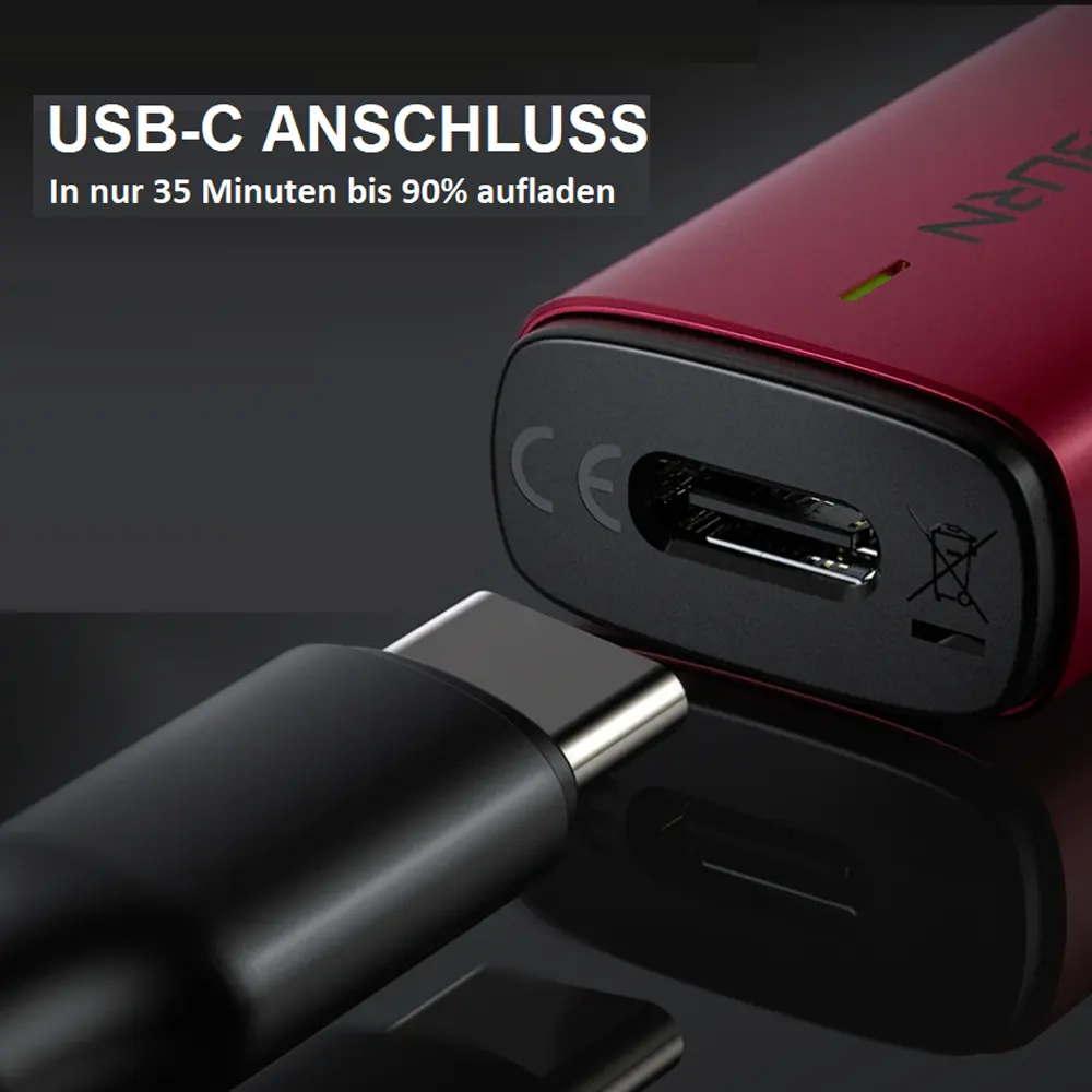 Uwell Caliburn A2 Silver - USB C-Anschluss
