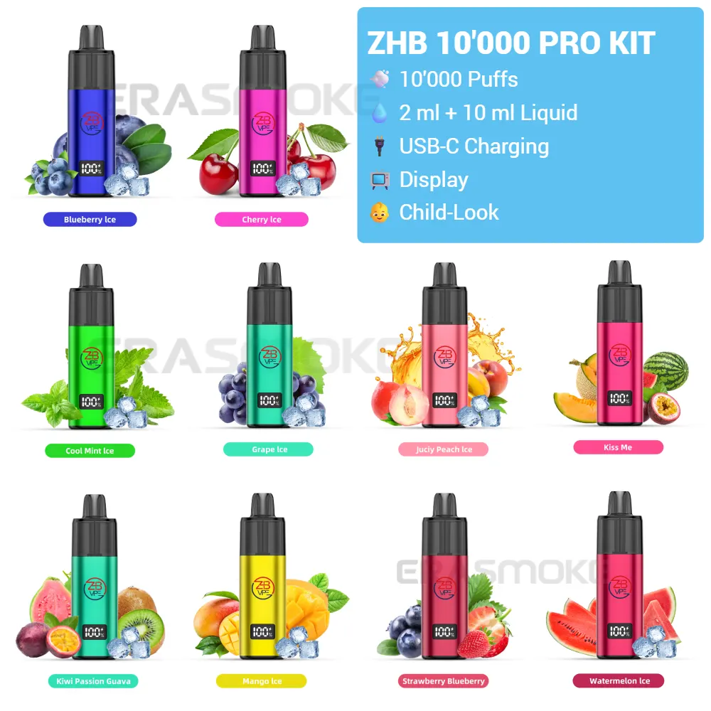 zhb vape 10000 pro vape kit
