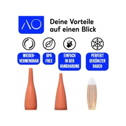 AO Ice Bazooka 2.0 - Kühlmundstück Orange 2