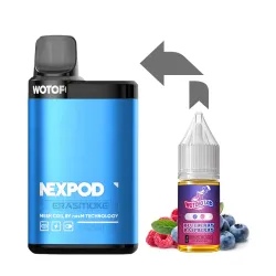 wotofo nexpod starter kit blueberry raspberry 250x250