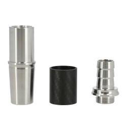 INVI Schlauchanschluss Edelstahl-Carbon