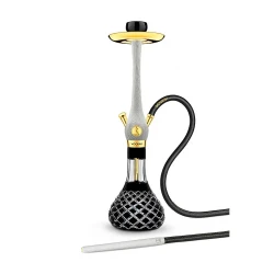 24K Gold-Plated Wookah Check Black White Nox Set