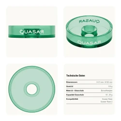 Ersatzglas für Quasar Raas Blue