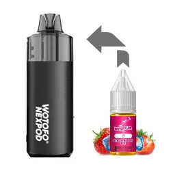 wotofo nexpod 15k pro starter kit strawberry ice 250x250