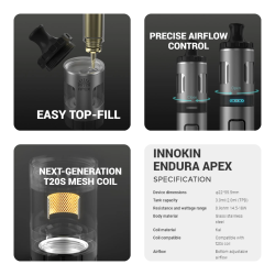 Innokin Endura Apex Vape Kit Eigenschaften