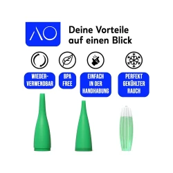 AO Ice Bazooka 2.0 - Kühlmundstück Neon Green 2