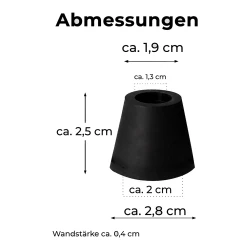 AO Kopfdichtung Silikon Glatt Black - Masse