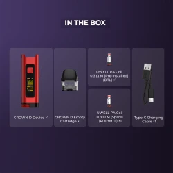 Uwell Crown D Lieferumfang