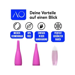 AO Ice Bazooka 2.0 - Kühlmundstück Neon Pink 2