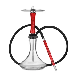 Hawk Hookah - Rot & Transparent