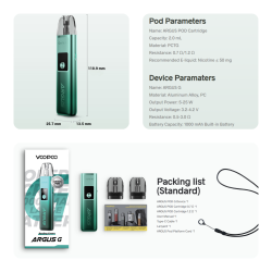Voopoo Argus G Vape Kit Spezifikation