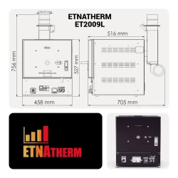 ETNATHERM Kohleofen Abmessungen
