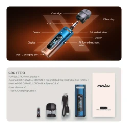 Uwell Crown X Pod System Packlist