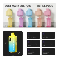 lost mary lux 7000 pods 250x250