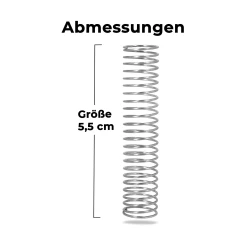 Invi Schlauchfeder Nano Abmessungen